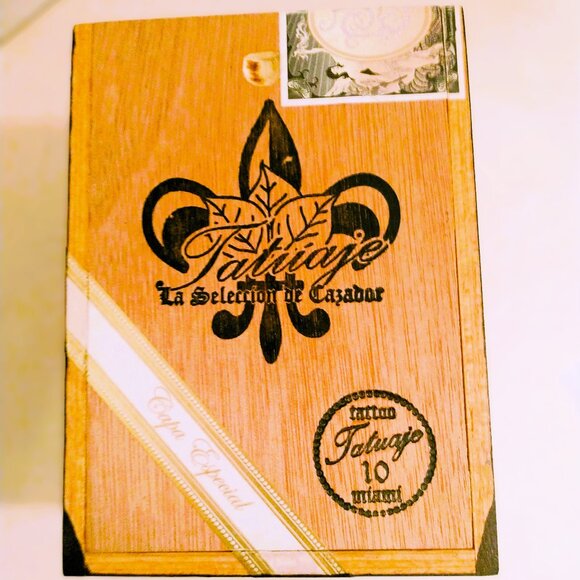 Suenos de Saundra Upcycled, RARE TATUAJE Cigar Box, Decor/ Storage - Picture 11 of 11